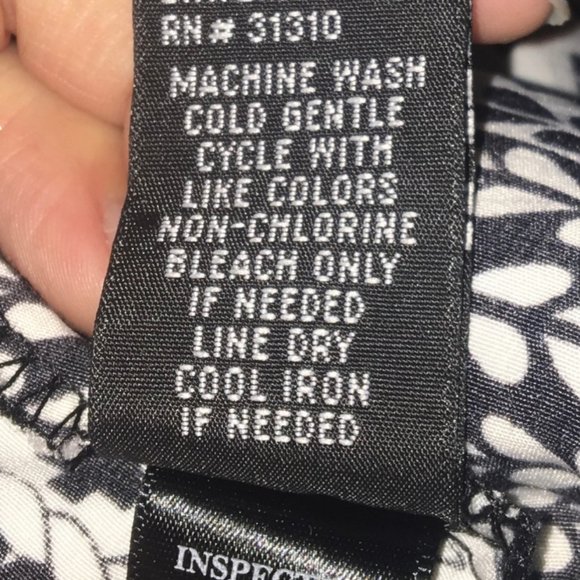 BCX Black and White Tribal Print Jumpsuit - Picture 6 of 6